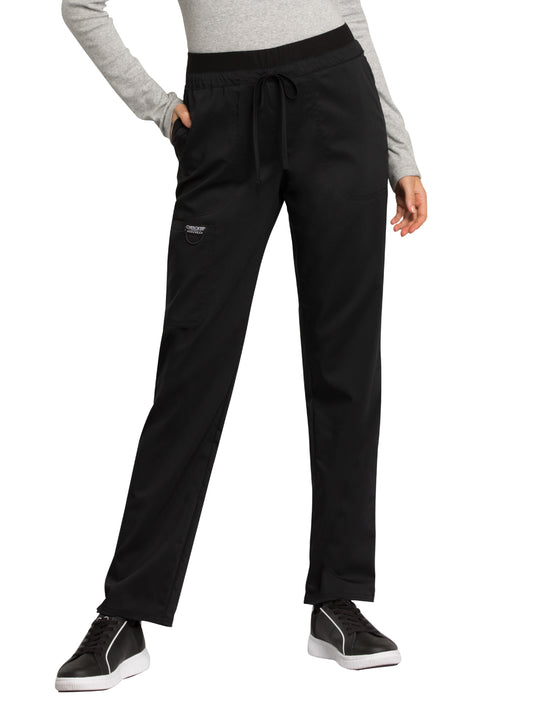 Women's 5-Pocket Tapered Leg Pant - WW105 - Black