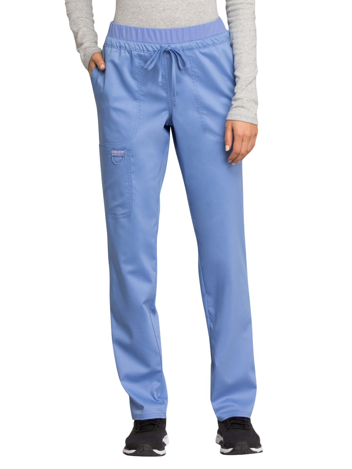 Women's 5-Pocket Tapered Leg Pant - WW105 - Ciel Blue