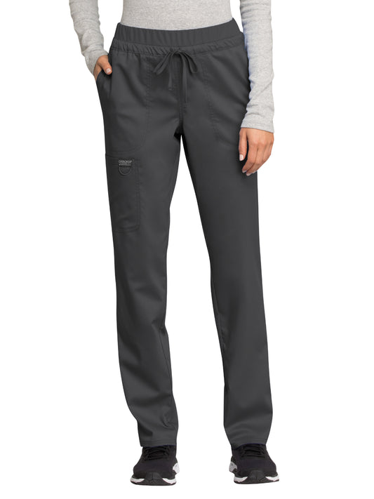 Women's 5-Pocket Tapered Leg Pant - WW105 - Pewter