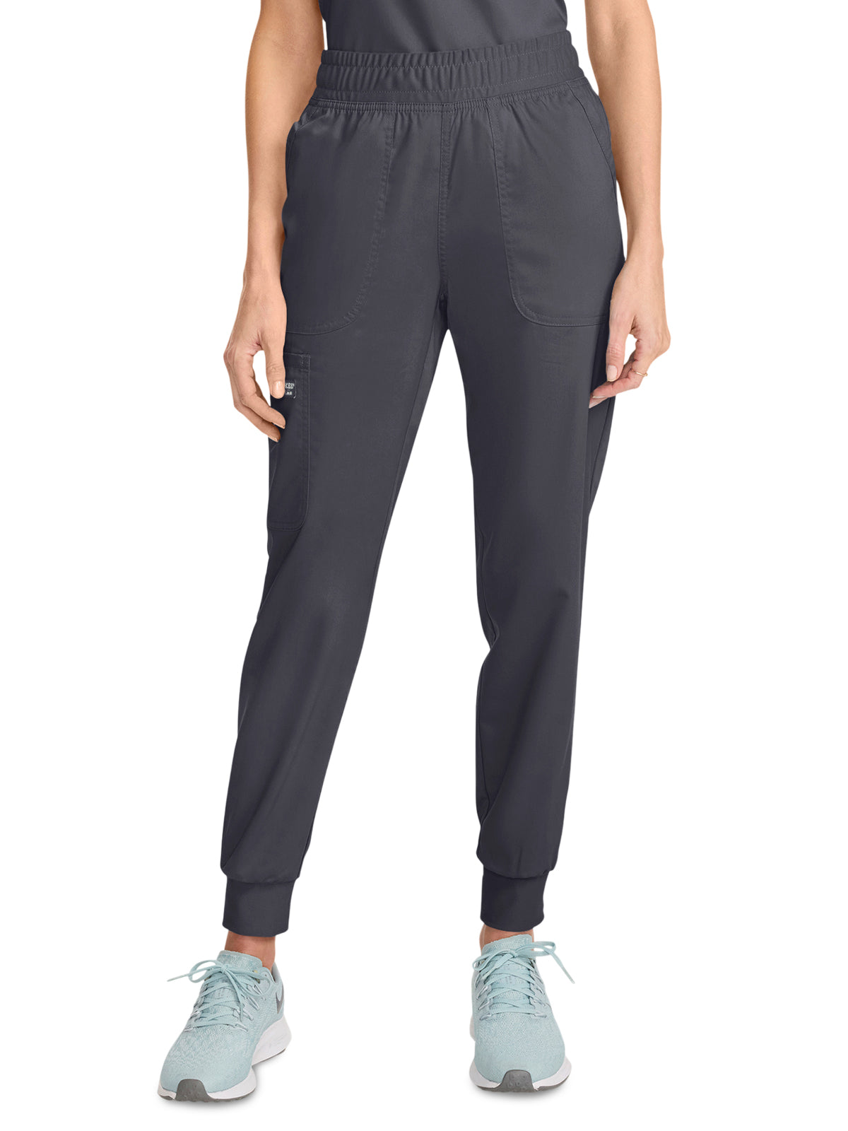 Women's 5-Pocket Mid Rise Jogger Pant - WW115 - Pewter