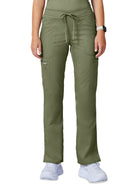 Women's 5-Pocket Mid Rise Drawstring Pant - WW120 - Olive