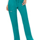 Women's 5-Pocket Mid Rise Drawstring Pant - WW120 - Teal Blue