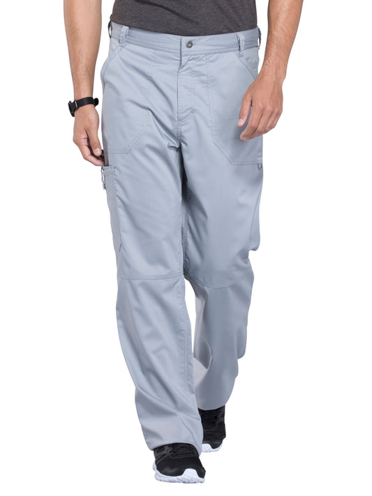 Men's 7-Pocket Fly Drawstring Front Pant - WW140 - Grey
