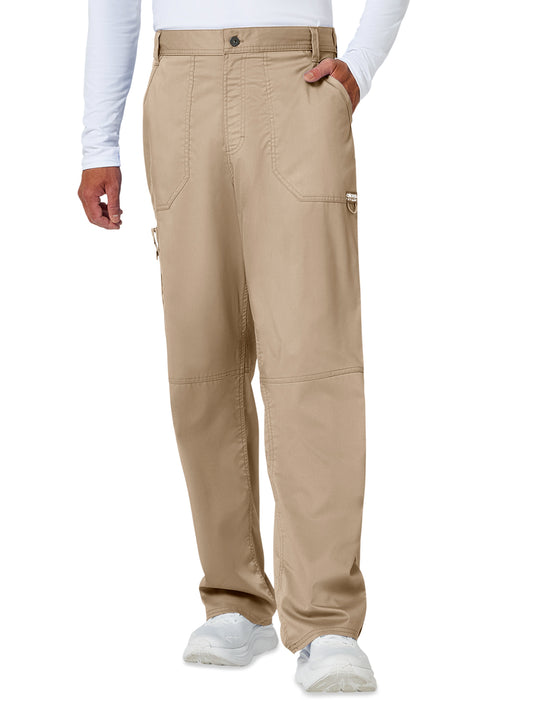 Men's 7-Pocket Fly Drawstring Front Pant - WW140 - Khaki