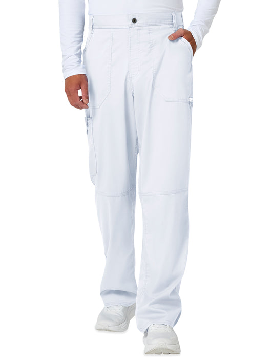 Men's 7-Pocket Fly Drawstring Front Pant - WW140 - White