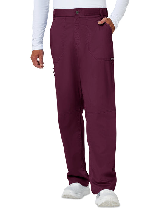 Men's 7-Pocket Fly Drawstring Front Pant - WW140 - Wine