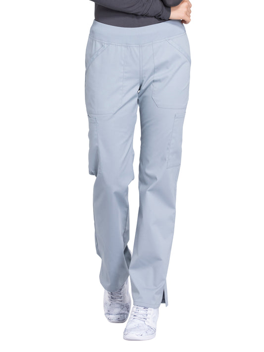 Women's Mid Rise Straight Leg Cargo Pant - WW170 - Grey