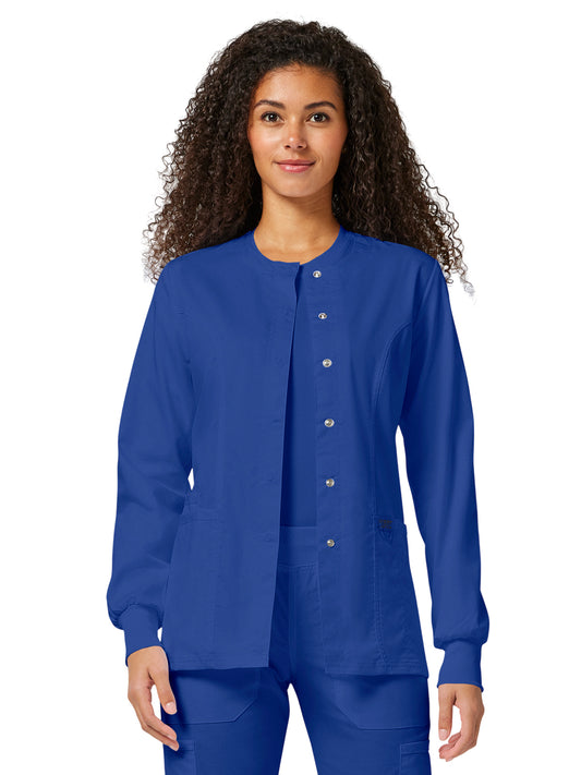 Women's 3-Pocket Snap Front Jacket - WW310 - Galaxy Blue