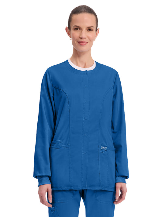 Women's 3-Pocket Snap Front Jacket - WW310 - Royal