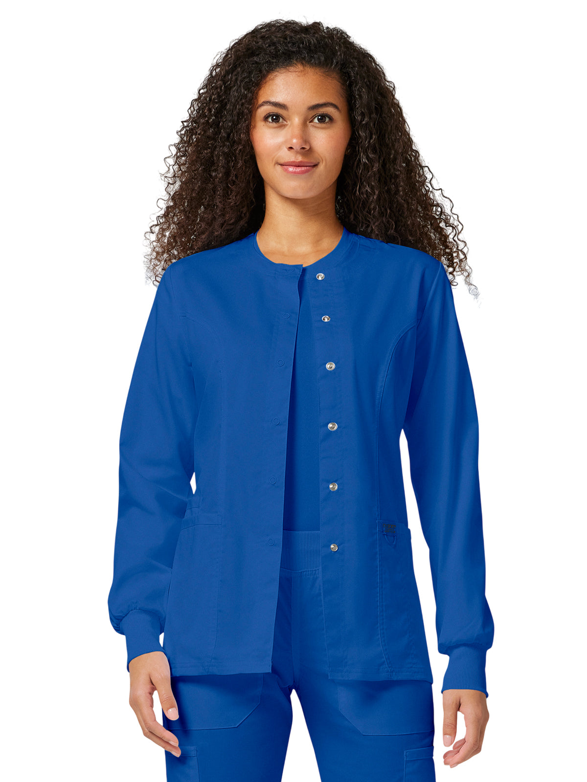 Women's 3-Pocket Snap Front Jacket - WW310 - Royal