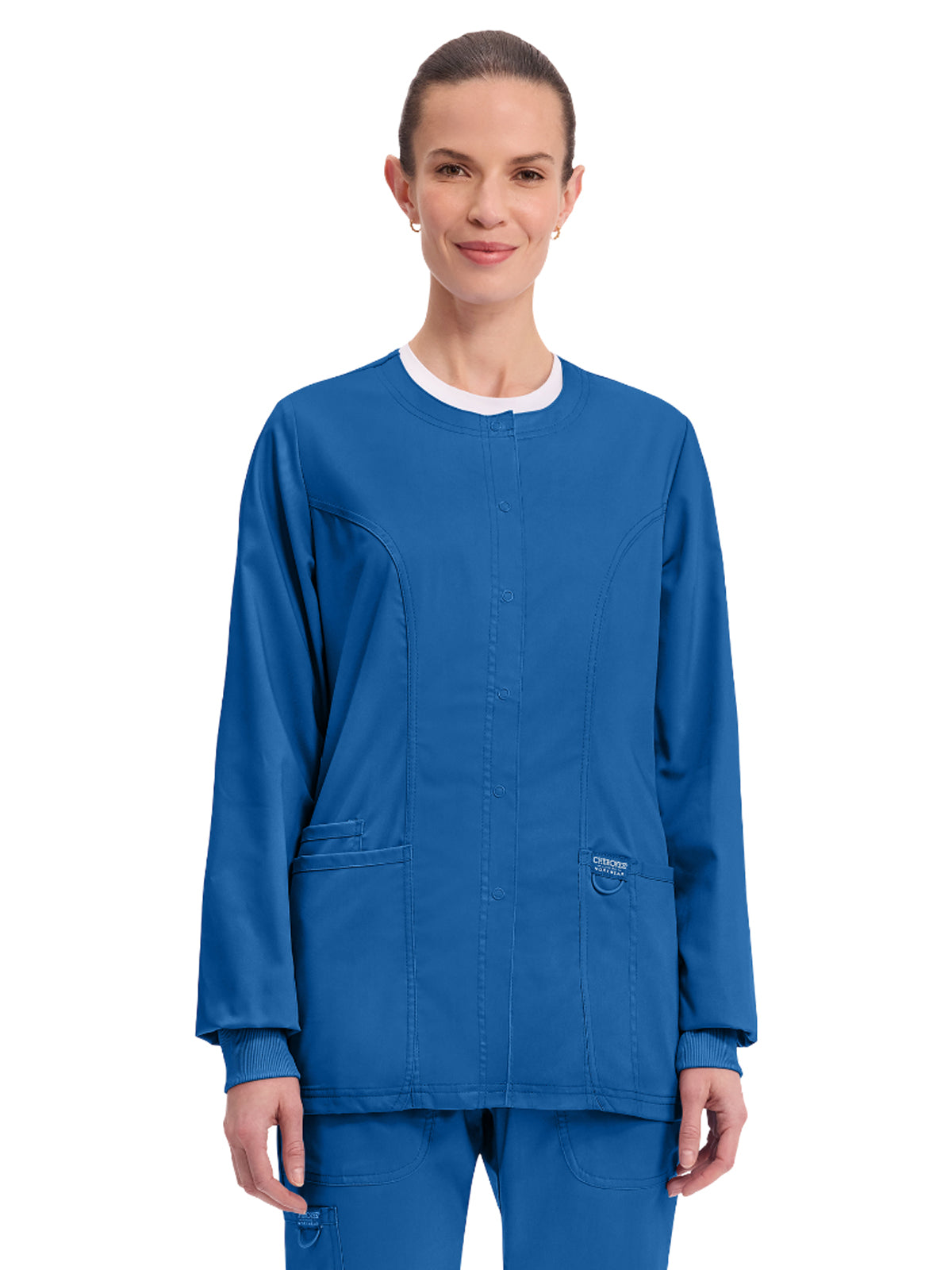 Women's 3-Pocket Snap Front Jacket - WW310 - Royal