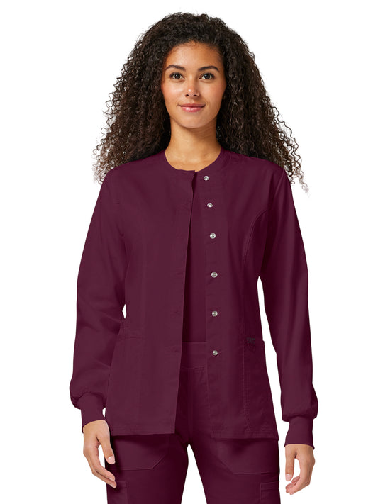 Women's 3-Pocket Snap Front Jacket - WW310 - Wine