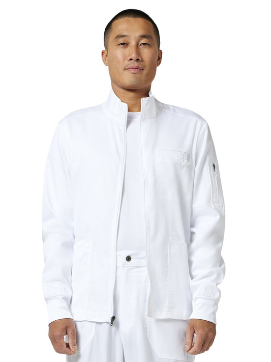 Men's 5-Pocket Zip Front Jacket - WW320 - White
