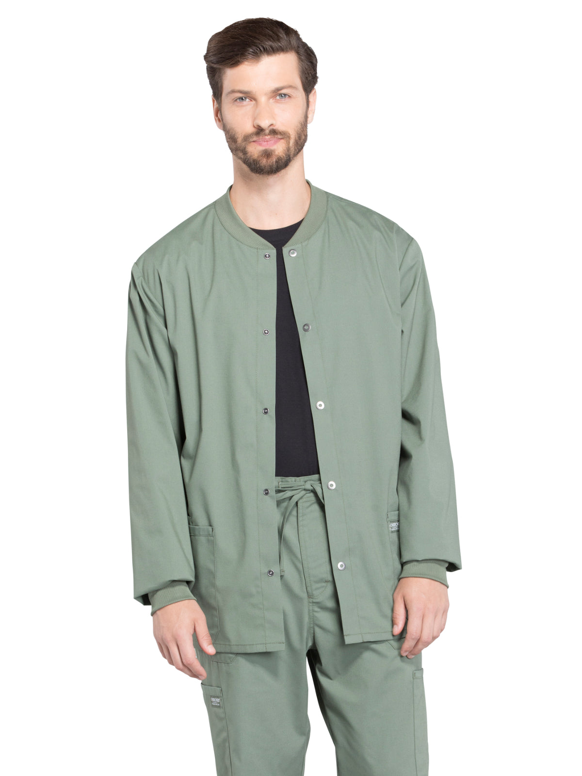 Men's 2-Pocket Snap Front Jacket - WW360 - Olive