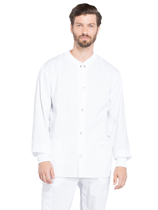 Men's 2-Pocket Snap Front Jacket - WW360 - White