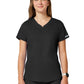 Women's 2-Pocket V-Neck Top - WW601 - Black