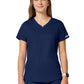 Women's 2-Pocket V-Neck Top - WW601 - Navy