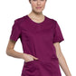 Women's 3-Pocket Round Neck Top - WW602 - Wine
