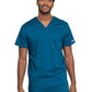 Men's 2-Pocket V-Neck Top - WW603 - Caribbean Blue