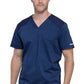 Men's 2-Pocket V-Neck Top - WW603 - Navy