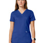 Women's 2-Pocket Mock Wrap Top - WW610 - Galaxy Blue