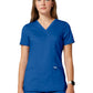 Women's 2-Pocket Mock Wrap Top - WW610 - Royal