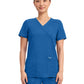 Women's 2-Pocket Mock Wrap Top - WW610 - Royal