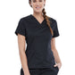 Women's 2-Pocket V-Neck Top - WW612 - Black
