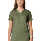 Women's 3-Pocket V-Neck Top - WW620 - Olive