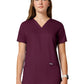 Women's 3-Pocket V-Neck Top - WW620 - Wine