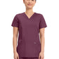 Women's 3-Pocket V-Neck Top - WW620 - Wine