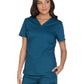 Women's 3-Pocket V-Neck Top - WW630 - Caribbean Blue