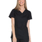Women's 2-Pocket V-Neck Top - WW645 - Black