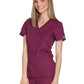 Women's 2-Pocket Mock Wrap Top - WW650 - Wine