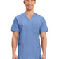 Men's 3-Pocket V-Neck Top - WW670 - Ciel Blue