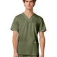 Men's 3-Pocket V-Neck Top - WW670 - Olive
