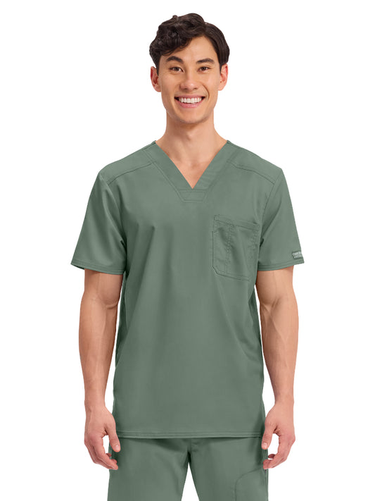 Men's 1-Pocket Tuckable V-Neck Top - WW690 - Olive
