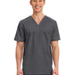 Men's 1-Pocket Tuckable V-Neck Top - WW690 - Pewter