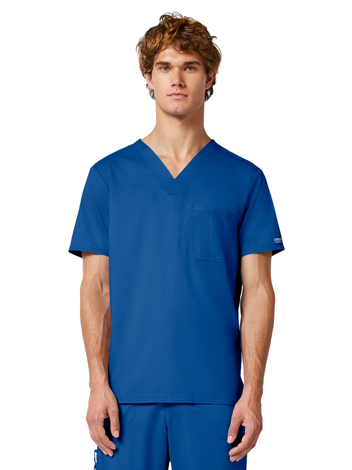 Men's 1-Pocket Tuckable V-Neck Top - WW690 - Royal