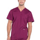 Men's 4-Pocket V-Neck Top - WW695 - Wine