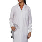 Unisex Three-Pocket 40" Cuff-Sleeve Full-Length Lab Coat - 3420 - White