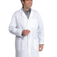 Men's Three-Pocket 39" Staff-Length Lab Coat - 499 - White