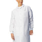 Unisex Three-Pocket Snap-Front Barrier Protective Lab Coat - 6405 - White