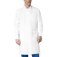 Unisex Three-Pocket Snap-Front Comfort Back Barrier Protective Lab Coat - 6410 - White