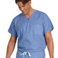 Unisex Reversible V-Neck Top in Ciel Blue - 6691 - Ciel Blue