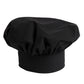 Unisex Ajustable Poplin Chef Hat - 0100 - Black