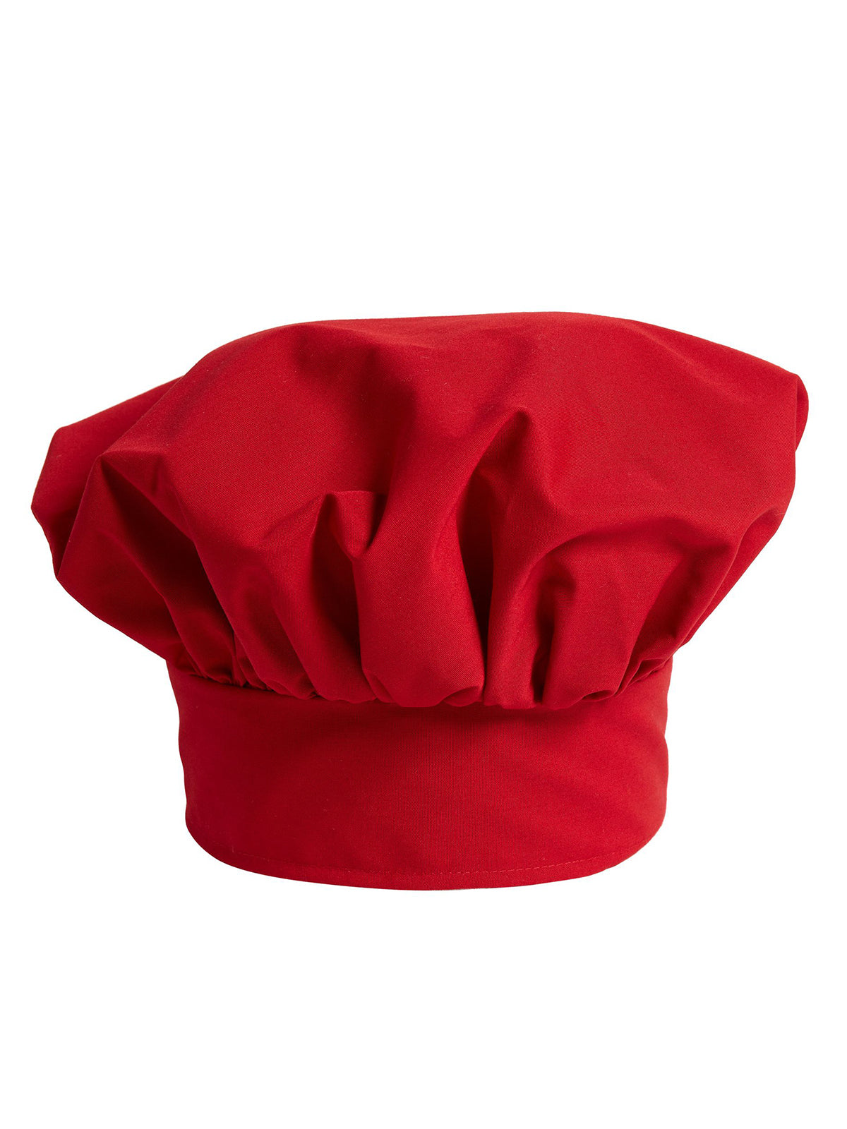 Unisex Ajustable Poplin Chef Hat - 0100 - Red