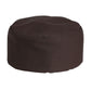 Unisex Hook and Loop Poplin Chef Hat - 0159 - Brown