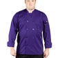 Unisex Reinforced Bar Tacking Chef Coat - 0422 - Grape