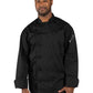 Unisex Reinforced Bar Tacking Chef Coat - 0425C - Black